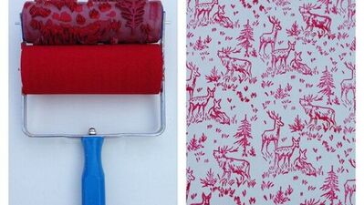 Duvarlarınız motifli silindir fırçayla neşelensin...