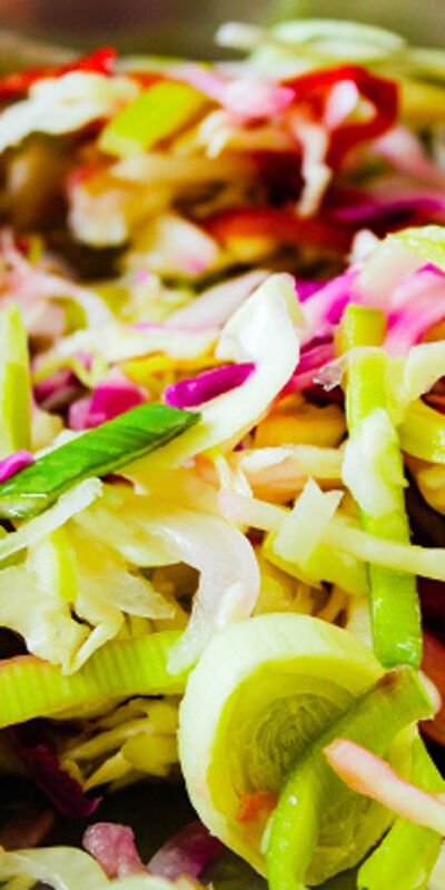 Karışık sebzeli makarna