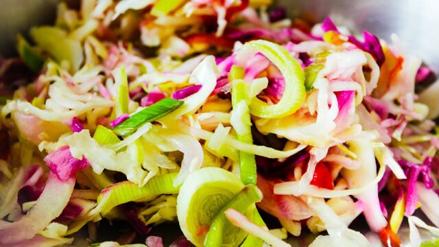 Karışık sebzeli makarna