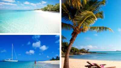 Balayı adası Mauritius...