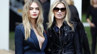Cara ve Kate'den Burberry tanıtımı