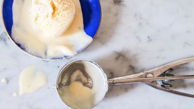 Ev yapımı vanilyalı dondurma