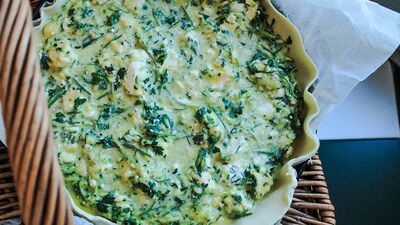 Maydanozlu tuzlu tart