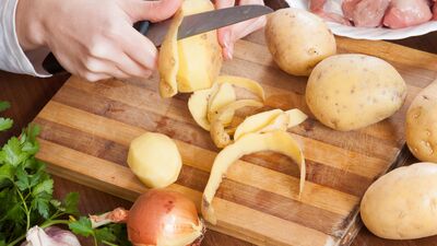 Patates kabuğunu çöpe atmayın!