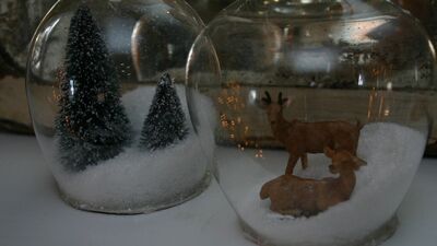 Bardaktan kar küresi yapalım!