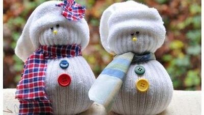 Çoraptan kardan adama!