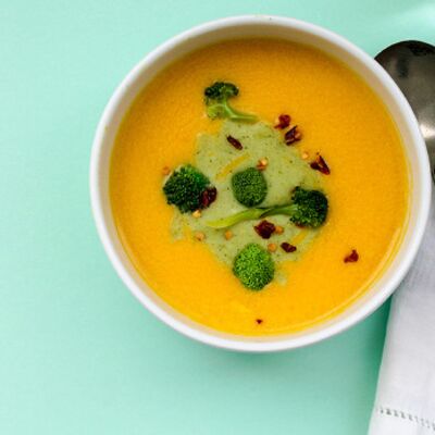 2 renk çorba “Havuç &amp; Brokoli”