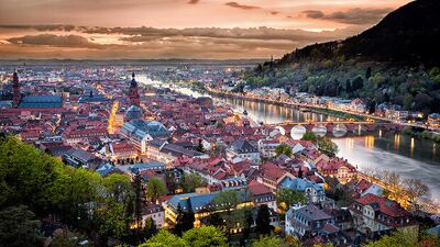 Romantik şehir Heidelberg