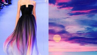 Doğadan feyz alan elbiseler...