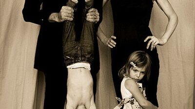 En komik aile fotoğrafları