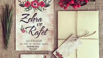 Düğün davetiyelerinde vintage çılgınlığı!
