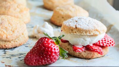 Çilekli shortcake