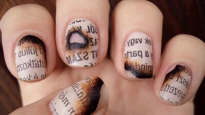 Son baskı manikürler!