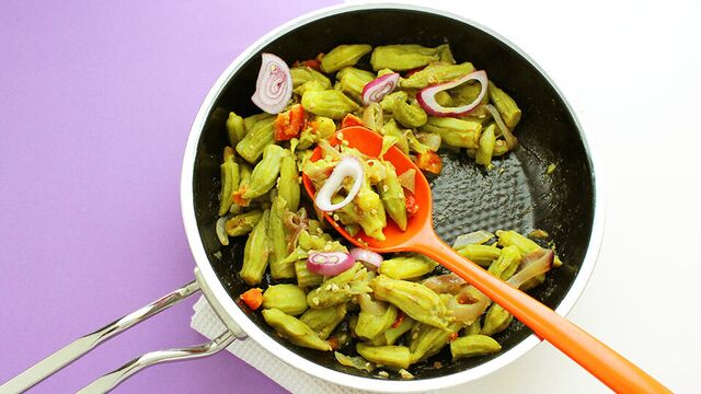 Baharatlı bamya sote