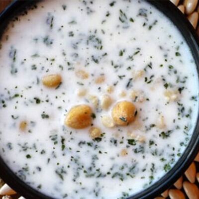 Ayran aşı çorbası