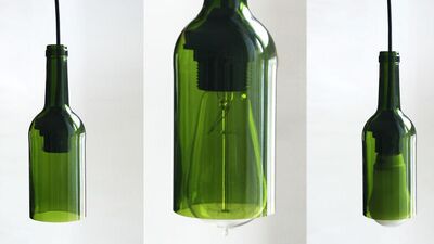 Şarap şişesinden lamba yapın!