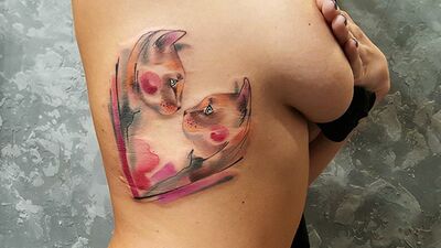 En güzel kedili dövmeler