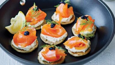 Somonlu atıştırmalık pankek