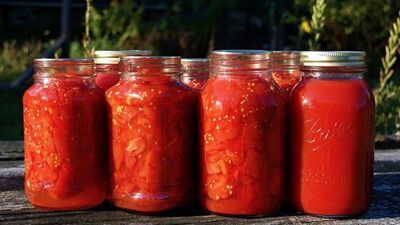 Kışlık domates konserve yapımı