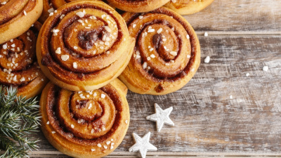 Tarçınlı rulo çörek