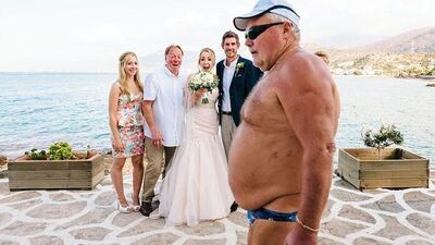 En komik düğün fotoğrafları