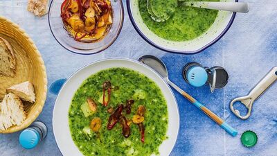 Patatesli sarımsaklı çorba