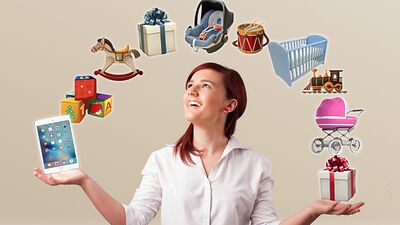 Anneler ve çocuklar aynı fuarda