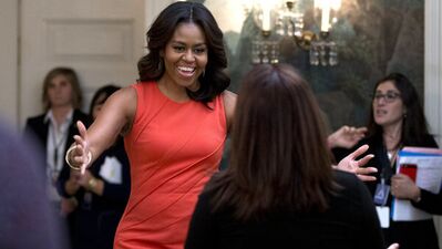 Michelle Obama'dan konga dansı!