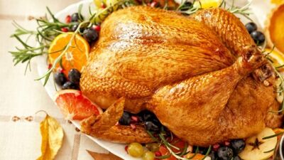 Risottolu frenk üzümlü hindi dolması