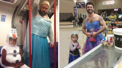 Kız çocuklarının güzelleştirdiği babalar