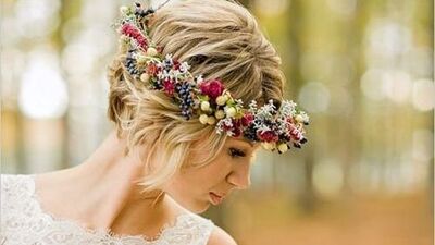 Kısa saçlı gelinler