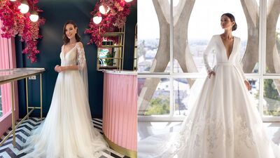 En güzel dantel gelinlikler