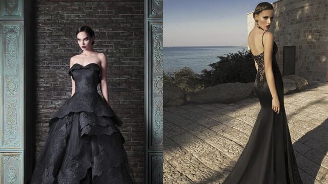 Siyah gelinlikler...