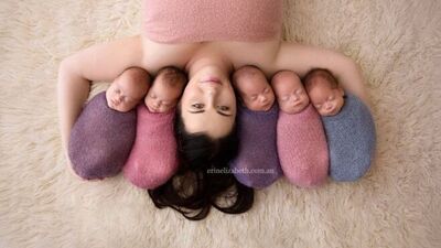 Tek rahimde beş bebek!