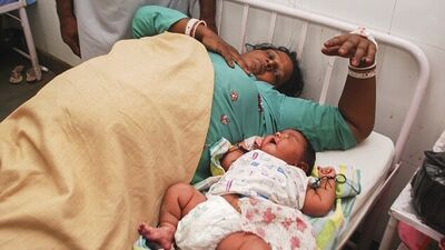 6,8 kilogram doğdu!