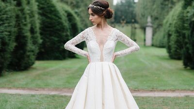 2016 yılının uzun kollu gelinlikleri