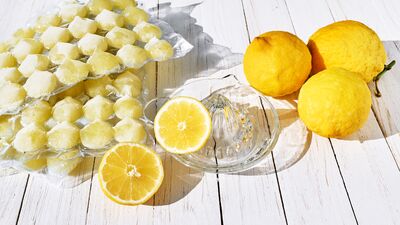  Limonu tüketmeden önce dondurun!