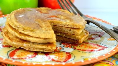 Düşük kalorili elmalı tarçınlı krep