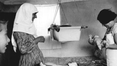 1959 yılından kadın doğum manzaraları