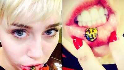 Neslihan Atagül dudak içine dövme yaptırdı