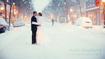 En güzel kış düğün fotoğrafları