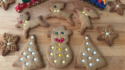 Badem ezmeli bisküvi