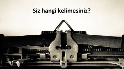 Sizi en iyi anlatan kelime hangisi?