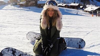 Ünlülerin kar eğlencesi