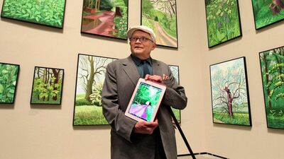 Parmağı fırça tableti tuval