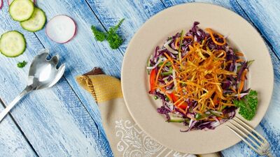 3 renkli patates salatası