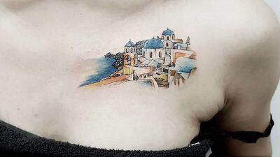 Birbirinden şık mimari dövmeler