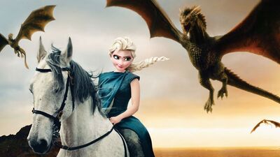 Disney karakterleri Game of Thrones'ta oynasaydı