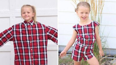 Bu elbiseler gömlekten yapıldı!