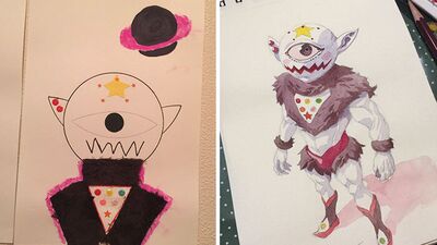 Çocuğunun çizgilerini animeye dönüştüren baba